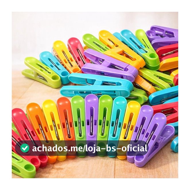 Kit 200 / 150 / 100 / 50 Prendedores de Roupas Pregadores de Plástico COLORS Colorido Para Roupas Resistente Reforçado