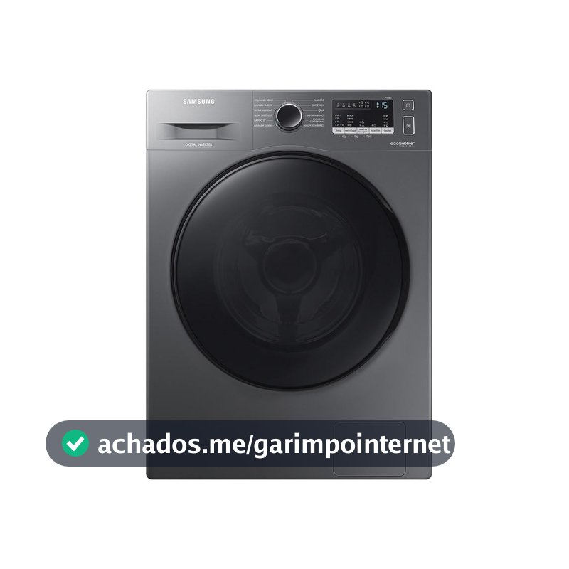 Lava e Seca Samsung 11kg Inox 220V Eco Bubble Digital Inverter com Vapor Higieniza