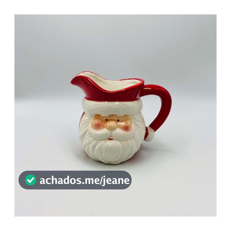 Bule Cerâmica Cara do Noel 400ml