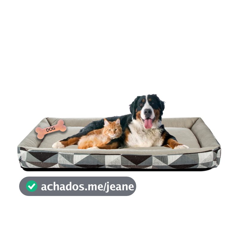 Cama Pet Extra Grande Quentinha Tamanho XG Cama Para Cachorro Gigante Lavável + Osso Mordedor Anti-stress
