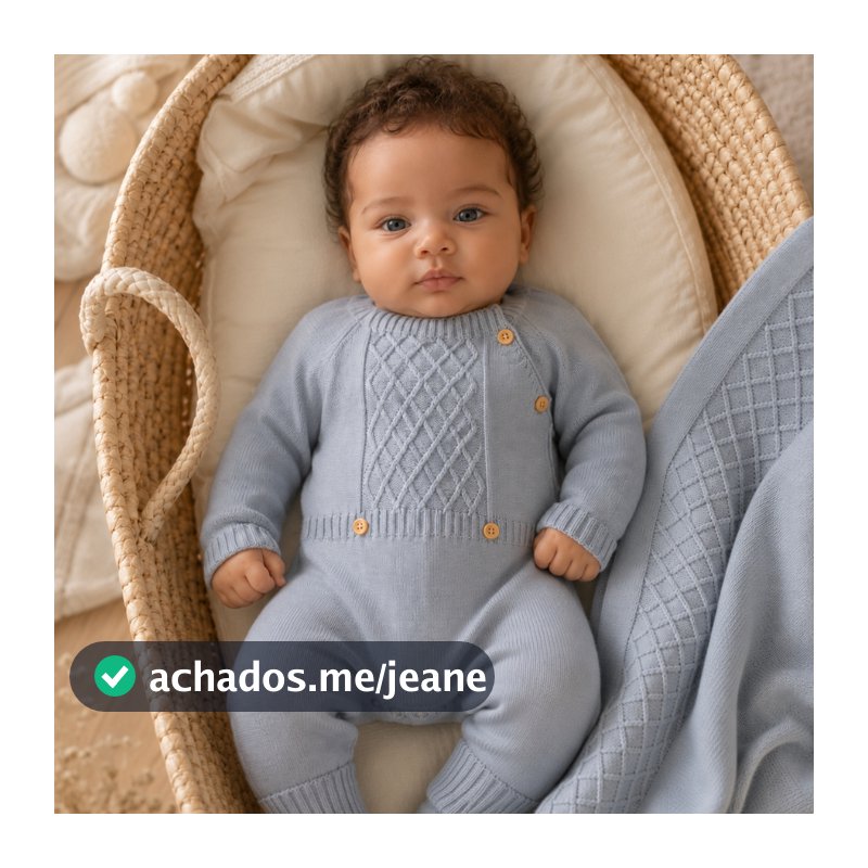 Roupa Bebê RN Saída Maternidade Premium Tricô Luxo Enxoval Recém-Nascido Presente Chá Revelação