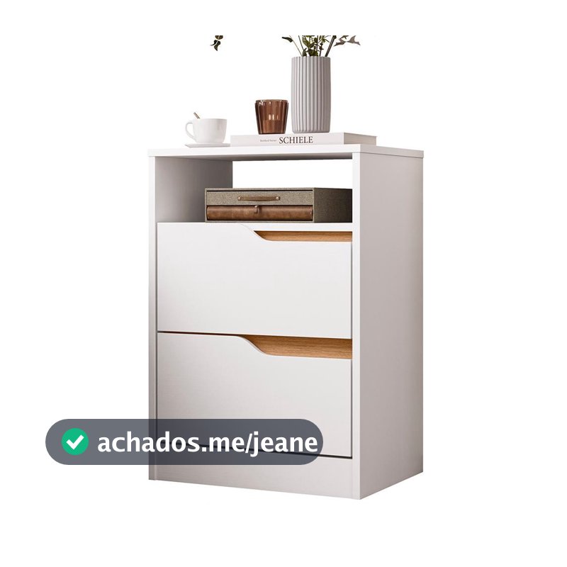 Mesa de Cabeceira Sole 2 Gavetas Flex - Móveis Albatroz