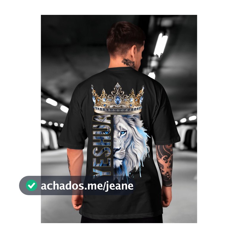 Camiseta Cristã LEÃO YESHUA camiseta camisa blusa tshirt evangelica gospel