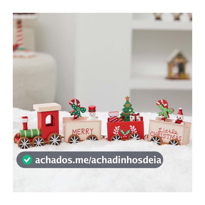 Ornamento de Natal, Trenzinho Christmas - Allmini