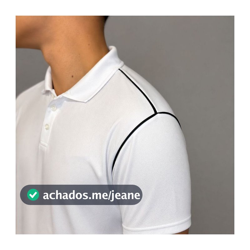 DIA DOS PAIS/Polo Branca Dry Fit Masculina Academia Treino Fitness Leve Confortável Premium