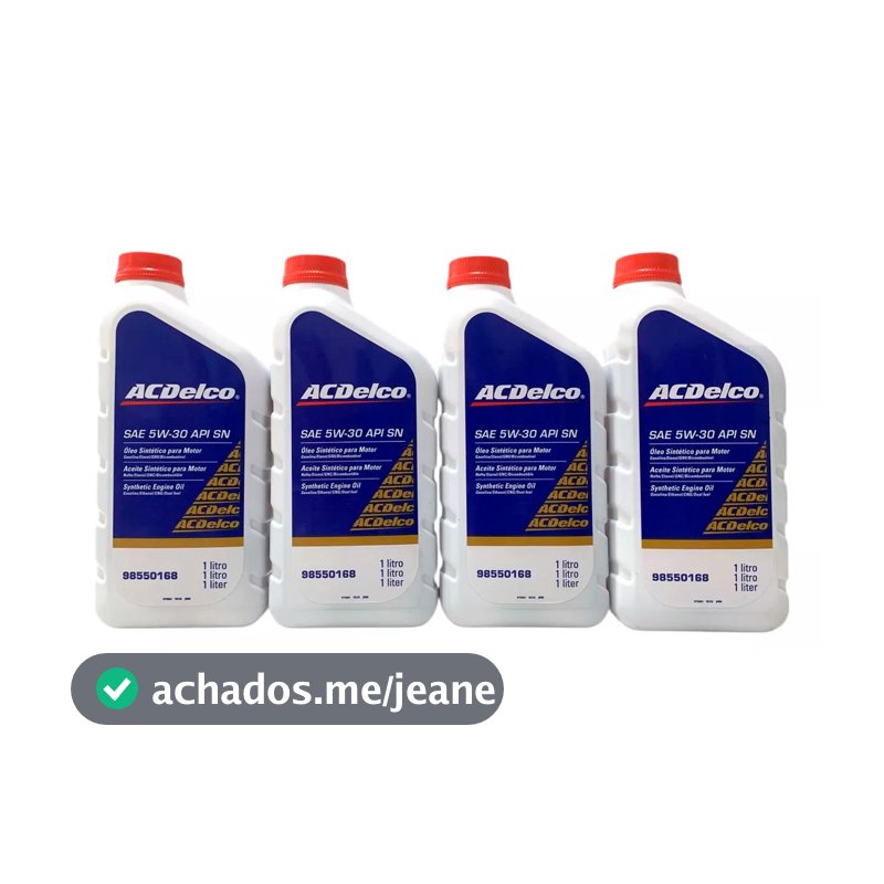 4L Óleo Lubrificante SAE 5W-30 Sintético Acdelco