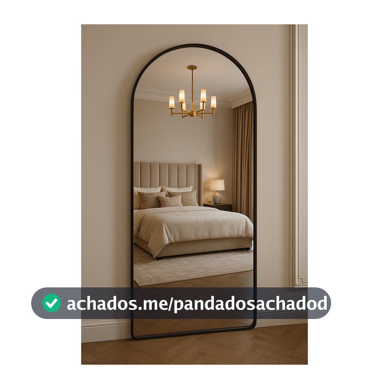 Espelho Janela E13 Moldura Em Alumínio 170cm x 70cm Grande Corpo Inteiro