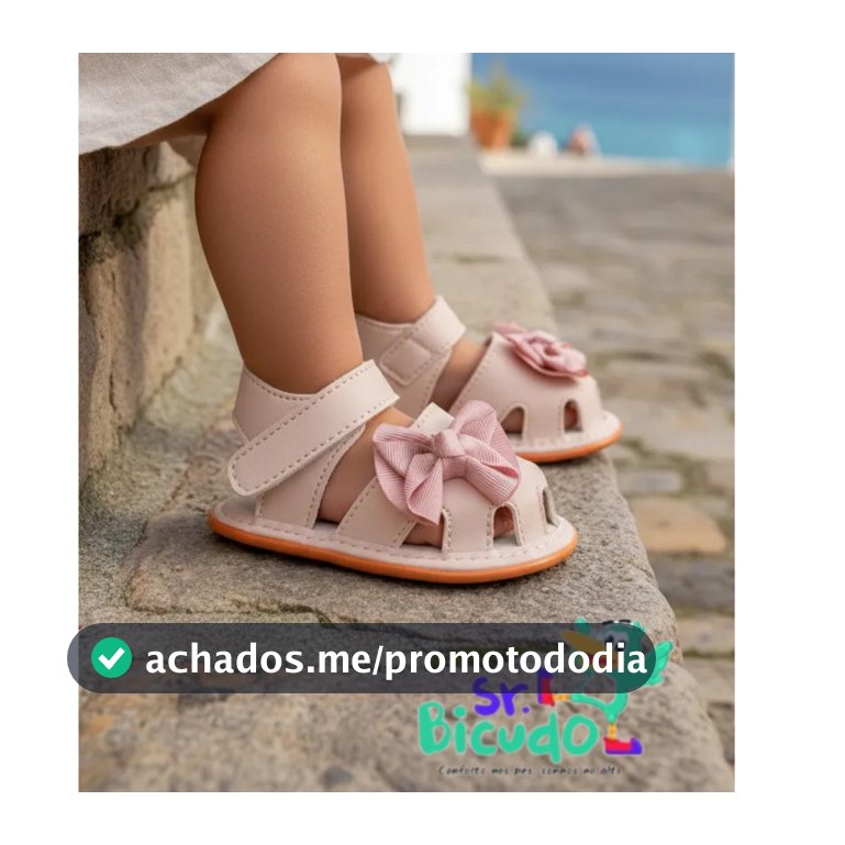 Sandália fechada infantil menina com laço delicada