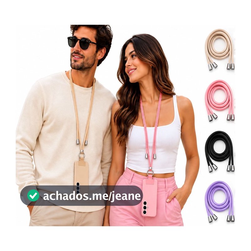 Cordão Para Smartphone Universal Alça De Pescoço E Pulso
