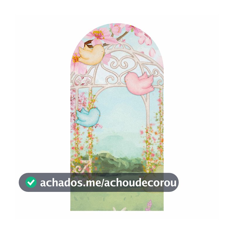 Painel Festa Decorativo Romano Jardim 3D