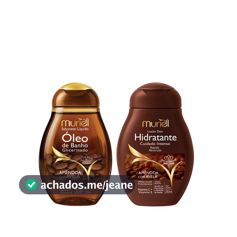 SABONETE OLEO DE BANHO 230ML + LOÇÃO HIDRATANTE DEO 200ML AVELA