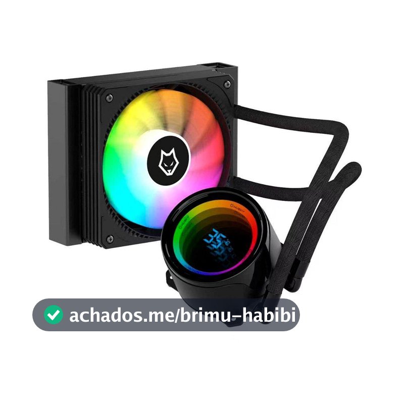 Water Cooler Husky Glacier, Iluminação ARGB, 120mm, AMD e Intel, Preto - HWT500PT