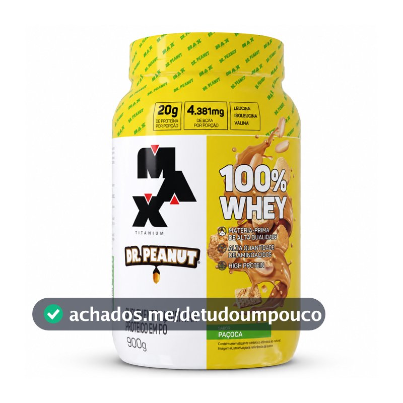 100% Whey Dr. Peanut Pote 900g Max Titanium