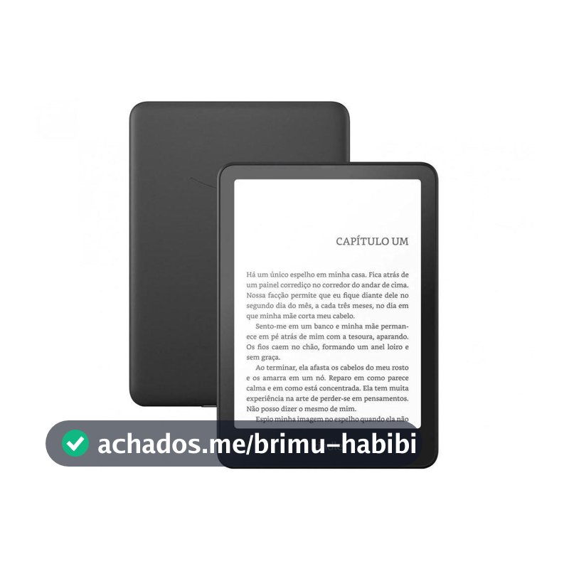 Kindle Paperwhite 12ª Geração 2024 Amazon 7" 16GB 300 ppi Wi-Fi à Prova de Água Preto Metálico