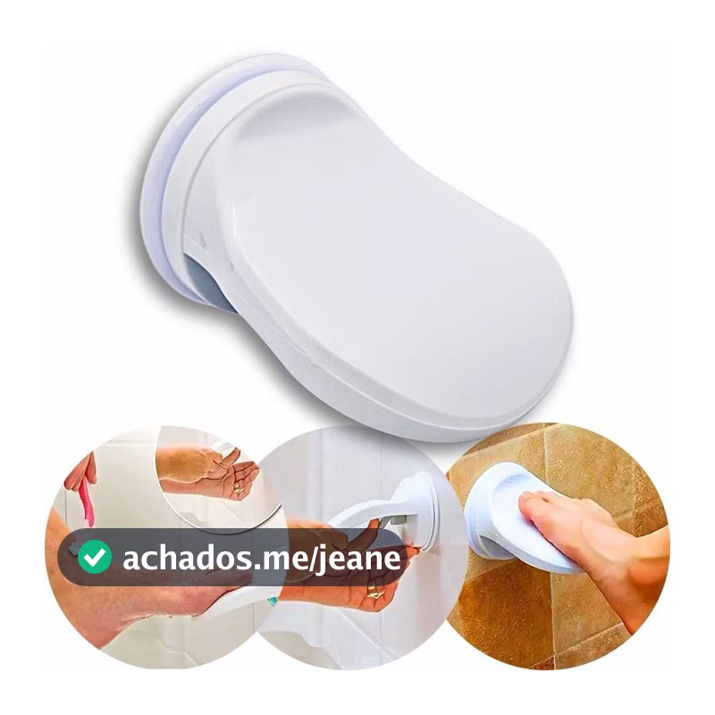 Apoio de Pé para Banho com Ventosas, Antiderrapante, Suporte Multiuso para Banheiro, Segurança e conforto no Banho