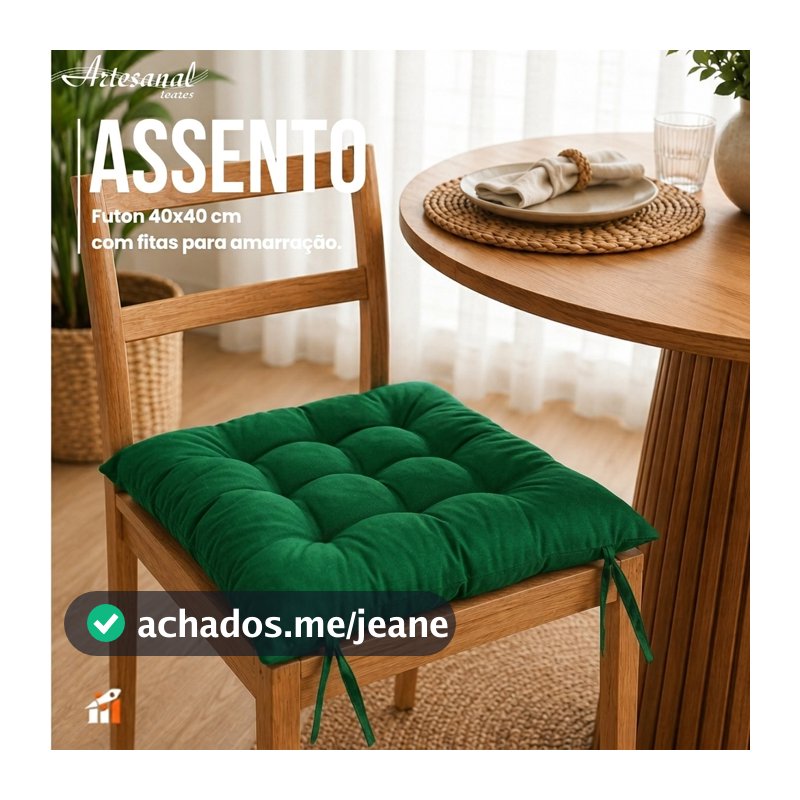 Almofada Futon Oxford Liso 40x40cm – Conforto e Cores Variadas