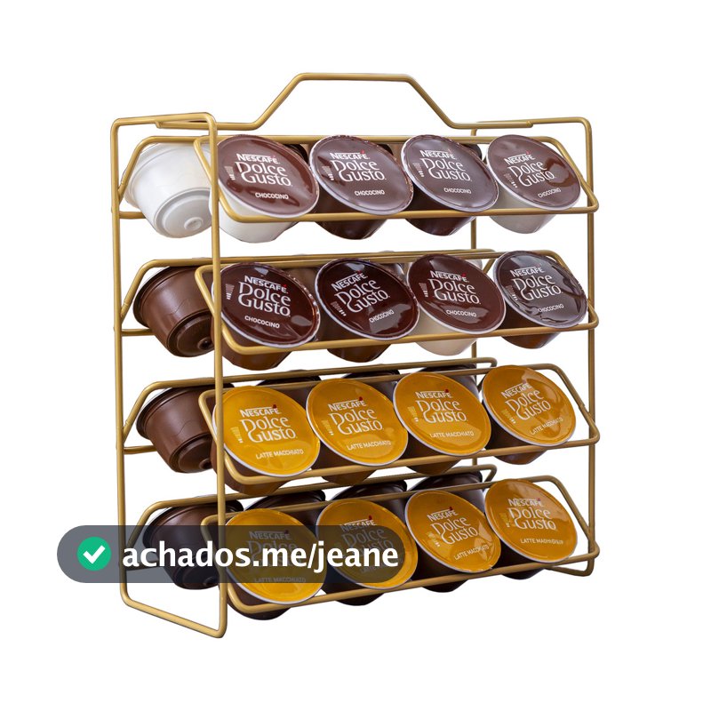 Suporte Porta Cápsulas Dolce Gusto 32 Cápsulas Café Aço