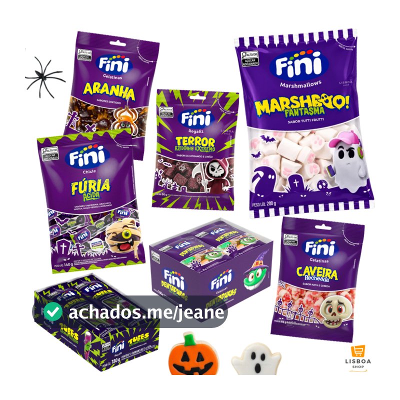 Fini Halloween Kit Guloseimas 7 Doces