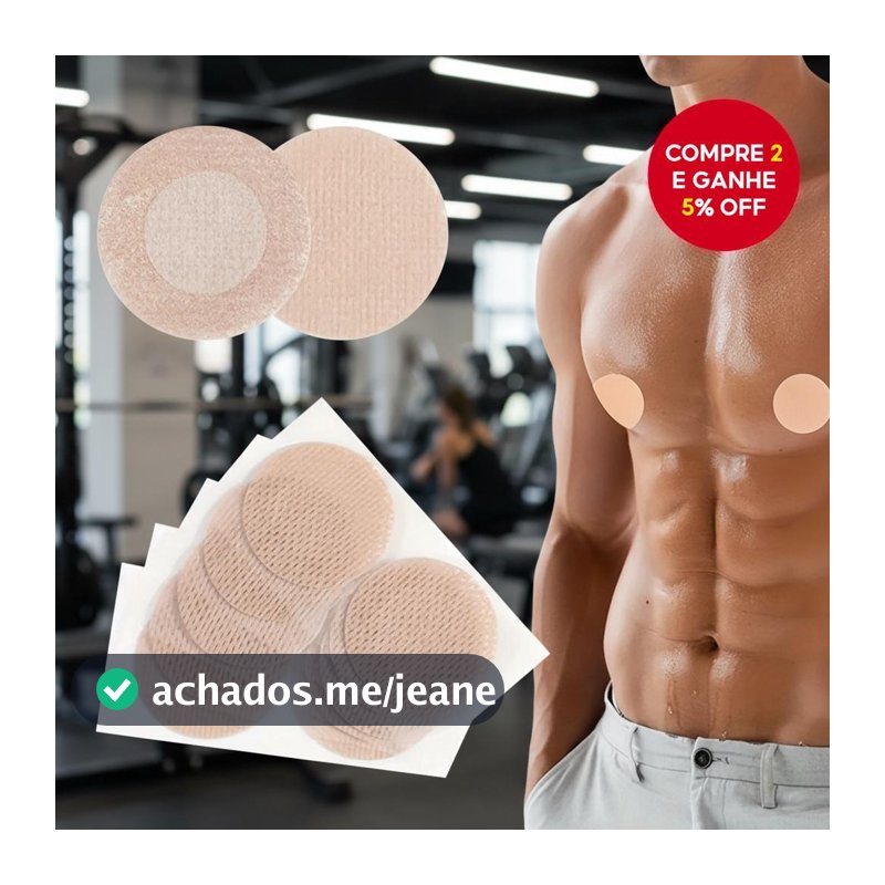 100 Protetores Descartáveis para Mamilos Masculinos | Capas Anti-Fricção para Mamilos e Corpo