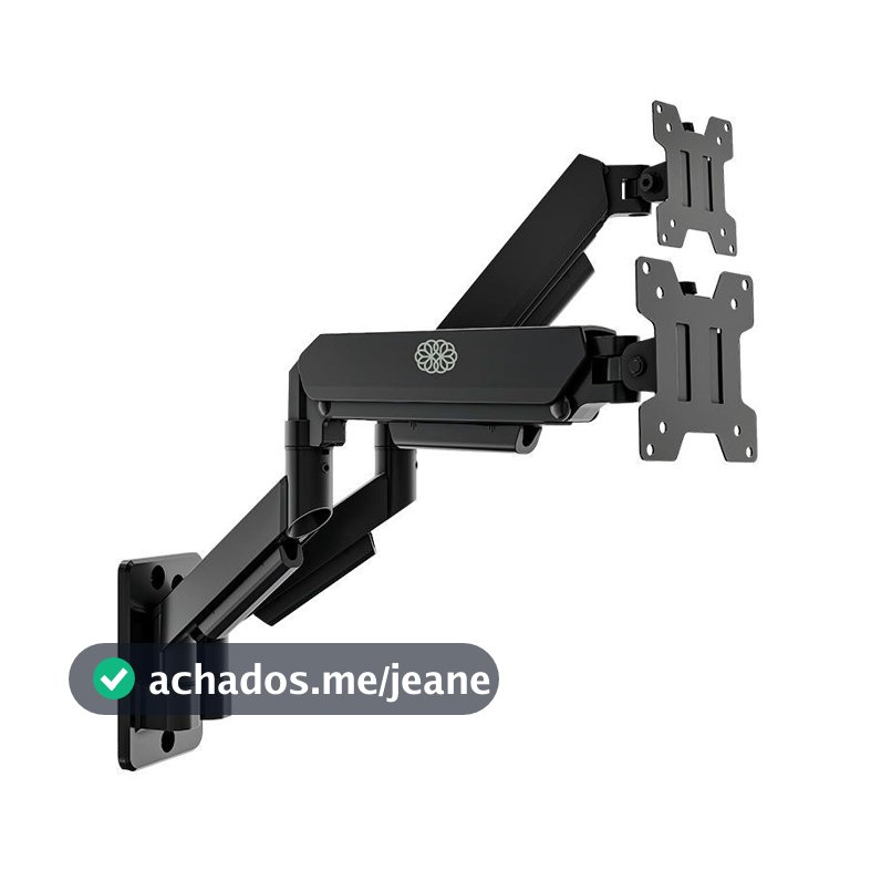 Suporte Articulado de Parede Para Monitor Zinnia Fortress 200, Pistao a Gas,17 Pol. A 32 Pol., Preto
