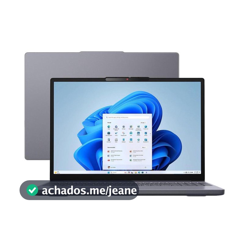 Notebook Lenovo IdeaPad Slim 3 15IRU10 Intel Core 3 8GB RAM 256GB SSD 15,3" WUXGA Windows 11 83NU0000BR