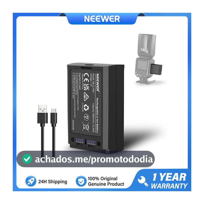 NEEWER NB-Z1 PRO 3000mAh Compatível Com Z1 Z2 Z760 Z880 Series Flash Speedlite