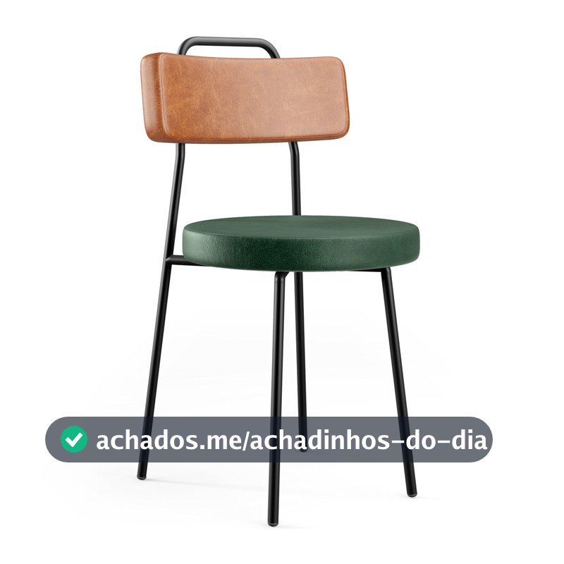 Cadeira Decorativa Estofada Para Sala De Jantar Barcelona L02 Couríssimo Camel Facto Verde - Lyam