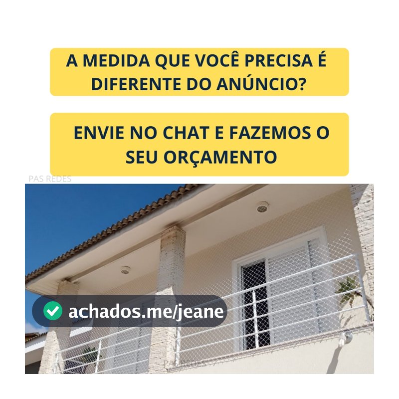Kit Completo Rede Tela De Proteção Para Janelas Sacadas Gatos Crianças Pets