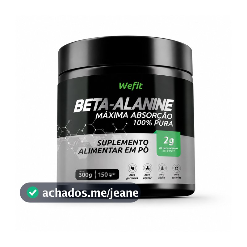 Beta Alanina Pura 300g Sem Sabor Wefit