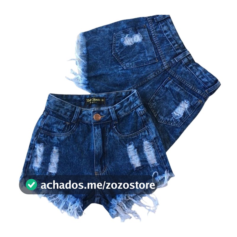 Short Jeans Feminino LEVANTA BUM BUM Cintura Alta Moda Verão 2026