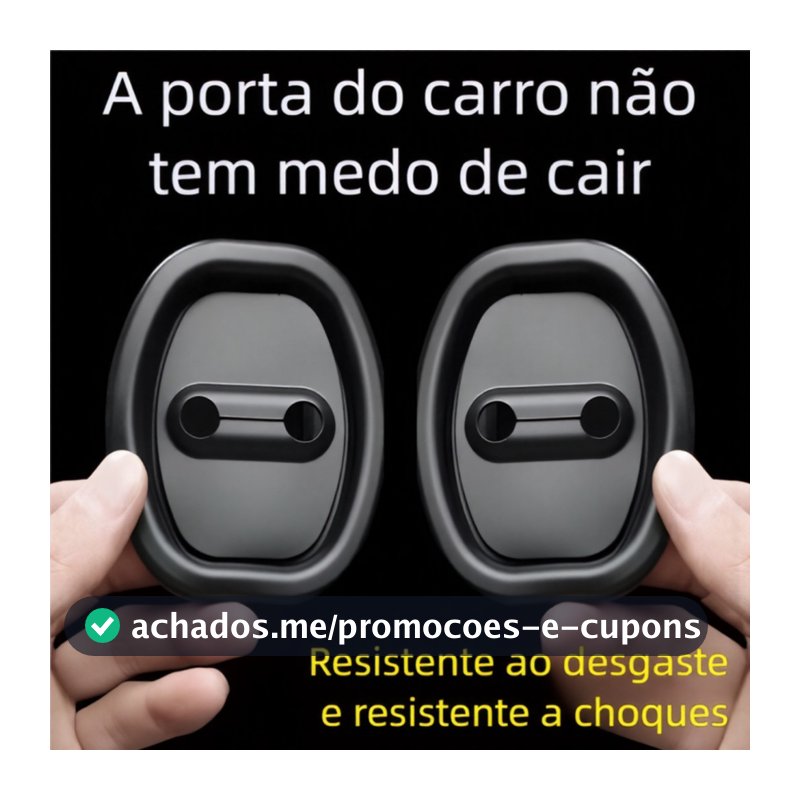 Kit Protetor de Porta do Carro 4 Peças - Amortecedor Borracha Anti Colisão