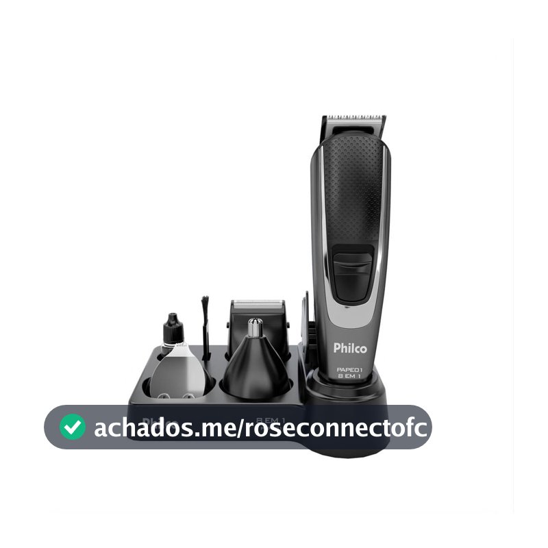 Aparador de Pelos Philco 8 Acessórios Bivolt PAPE01