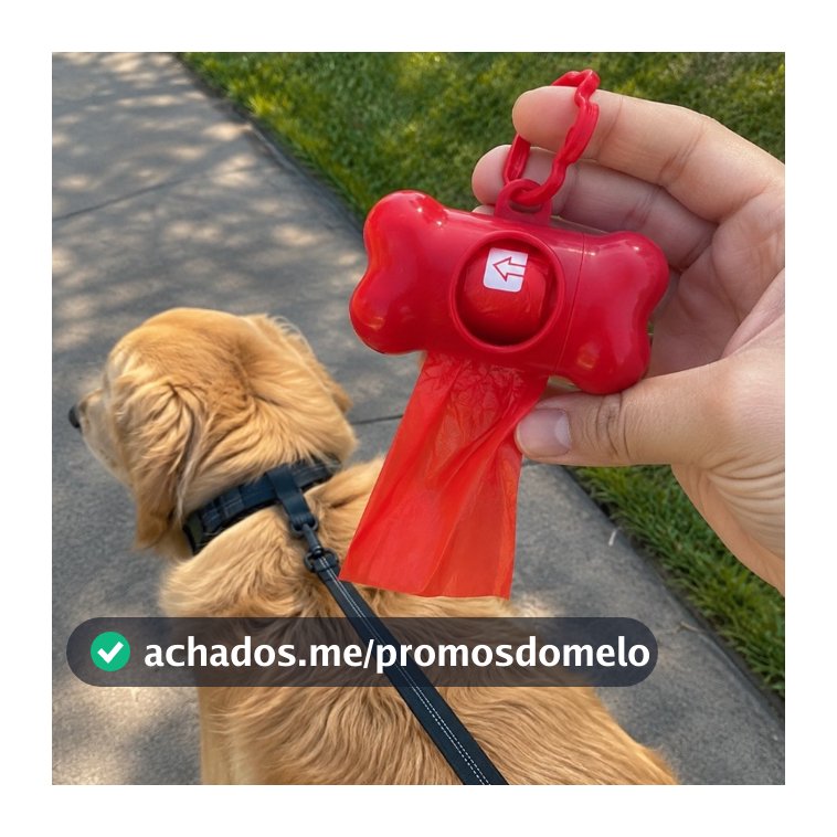 Kit Cata Caca 2 Refis + Porta Saquinho Pet Gatos Cachorro Recolher Coco Saco Para Fazes