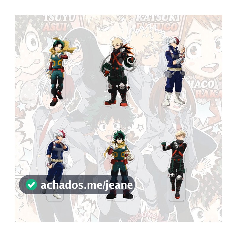 Placa De Suporte My Hero Academia Cartoon Anime Acrílico Marca De Pé Enfeites De Decoração De Mesa
