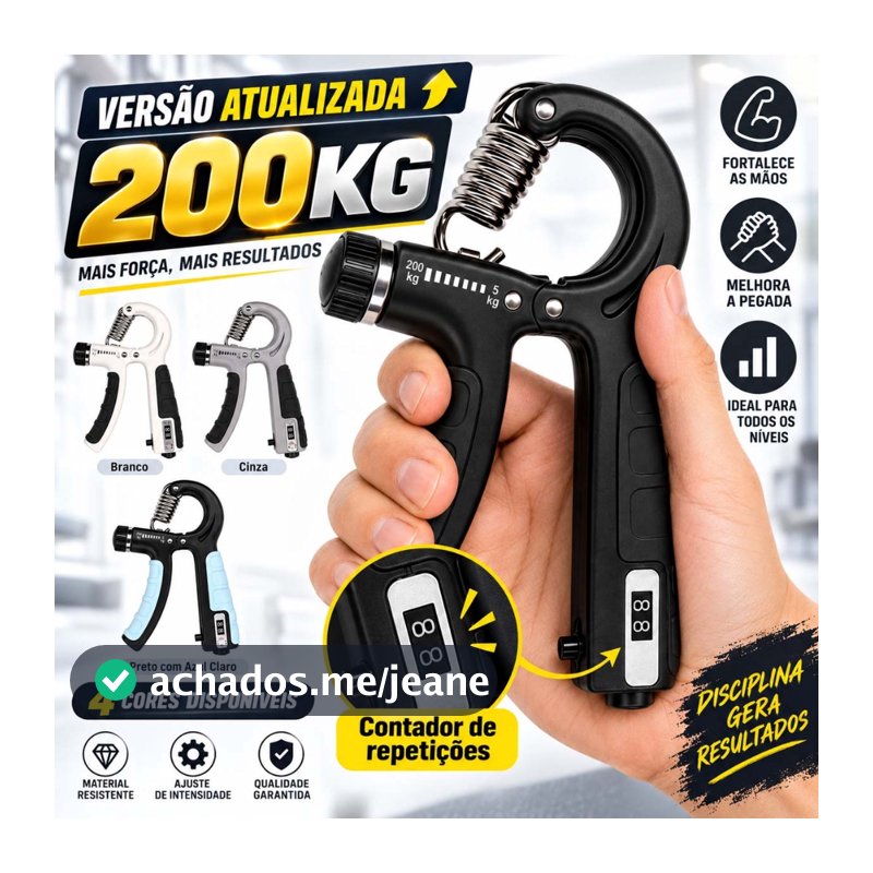 Aderência De Mão Hand Grip 5-200kg Exercite Com Balcão