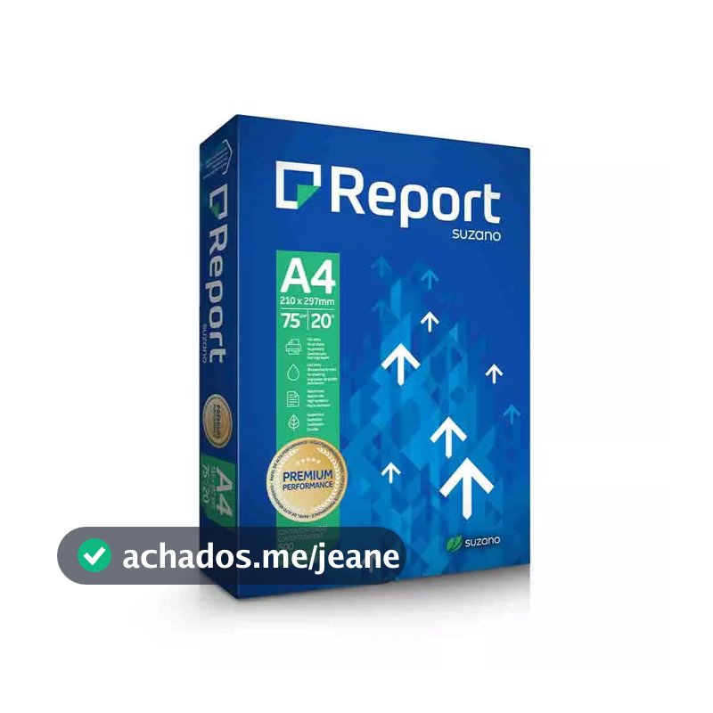 Papel Sulfite Report Multi A4 Branco 75g com 500 Folhas