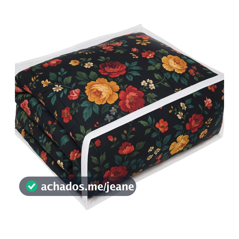 Kit 10 embalagem 45 x 35 x 15 de PVC com zíper Multiuso Guarda Roupa