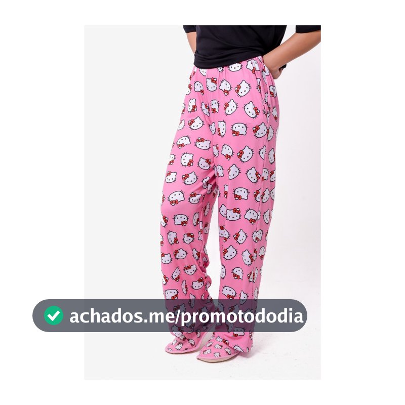 calça pijama Jack pijamas natalinos para homem e mulher,  pijamas temáticos casual hello kitty