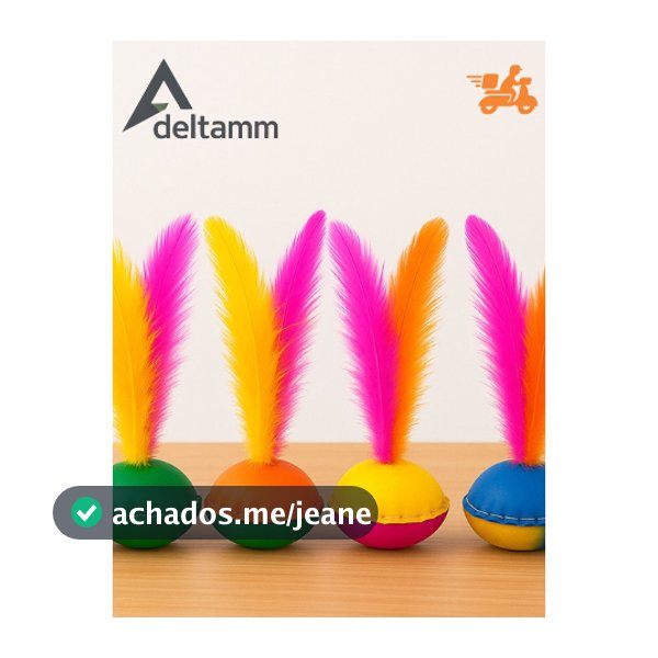 KIT 10 PetecaS Cores Sortidas Brinquedo Infantil Brinde Lembrancinha Diversão ao Ar Livre 4 penas