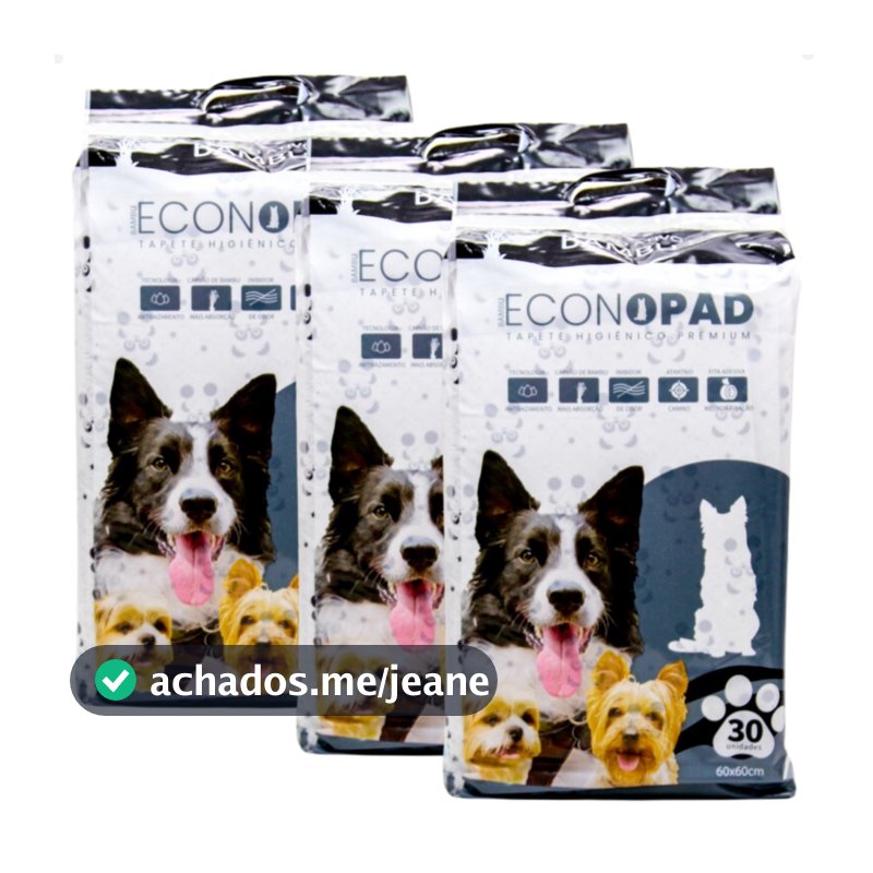 90 Tapete Pet Higienico 60x90 Carvão Ativado Anti Odor Cães E Gatos