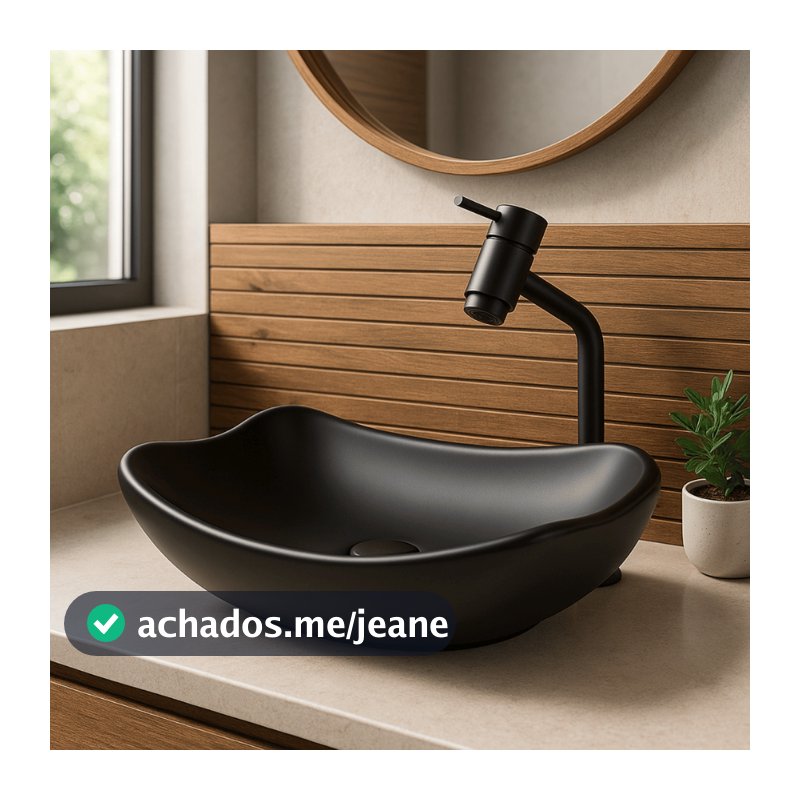 KIT COMPLETO ABAULADA FOSCA BANHEIRO E LAVABO 45cm- MODELO DE APOIO INCLUSO TORNEIRA E VÁLVULA CLICK