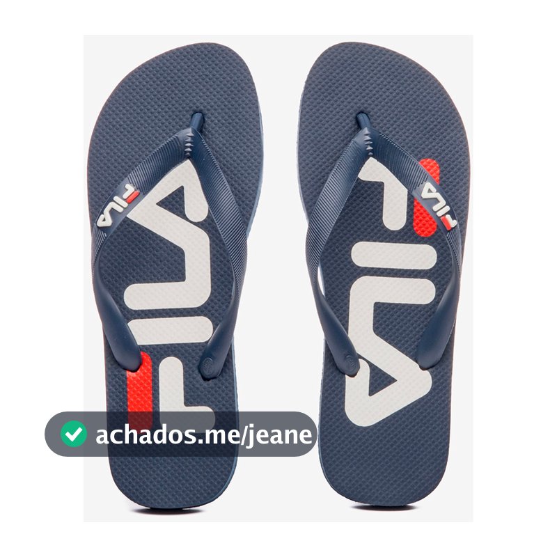 Chinelo Masculino Fila Fingers Original Confortável Leve Dia a Dia