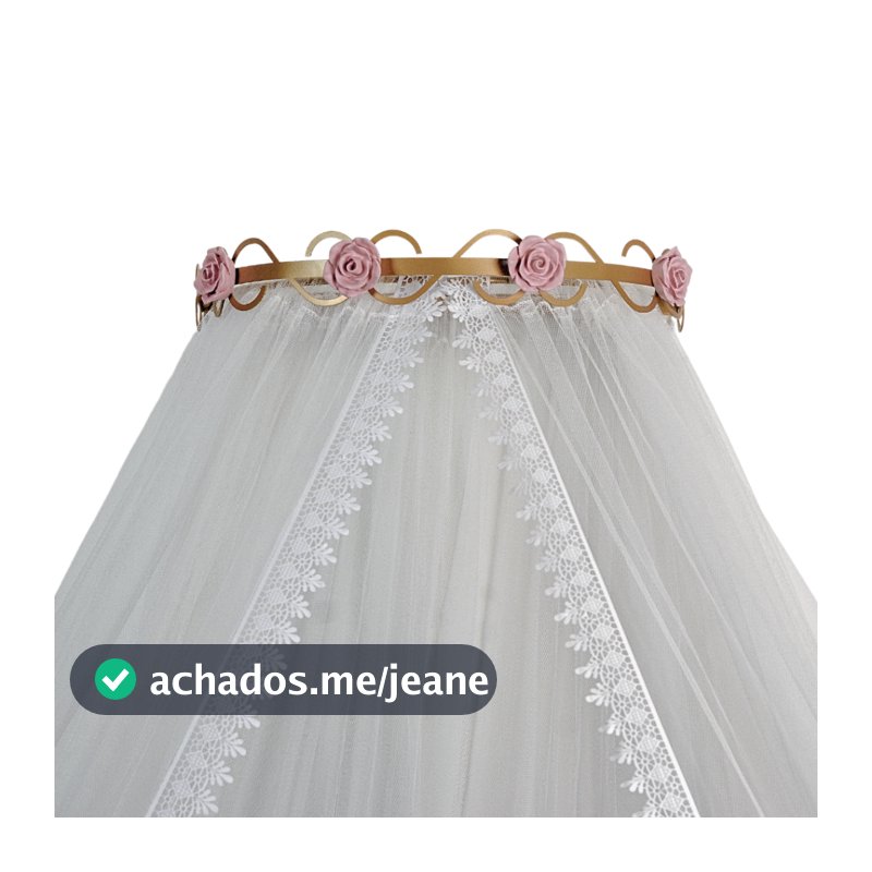 Dossel com mosquiteiro tule para berço