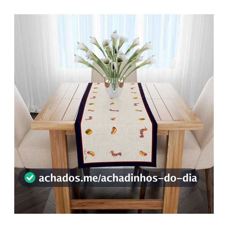 Trilho Mesa Posta Estampado Exclusivo 140x40cm Oferta Decoração Casa Festa