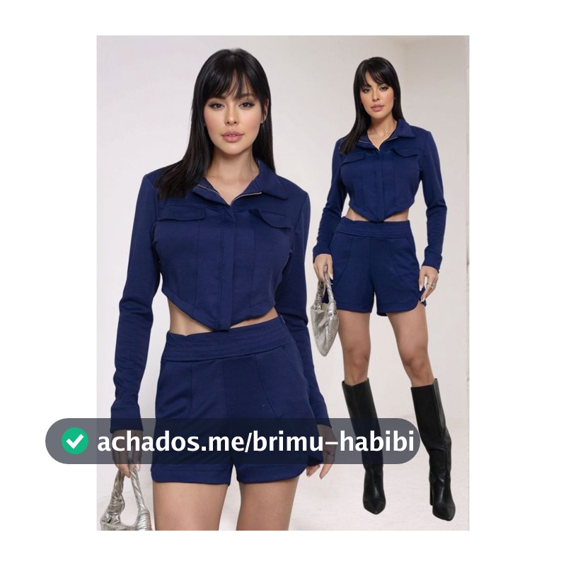 Conjunto Jaqueta Corselet e Shorts Montaria Premium Elasticidade Confortavel