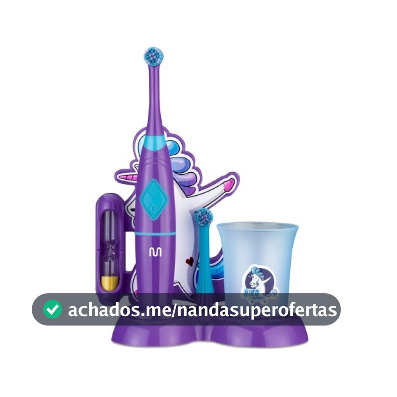 Escova Infantil Elétrica Rotacional Multi Saúde Funny Brush Niko - HC054