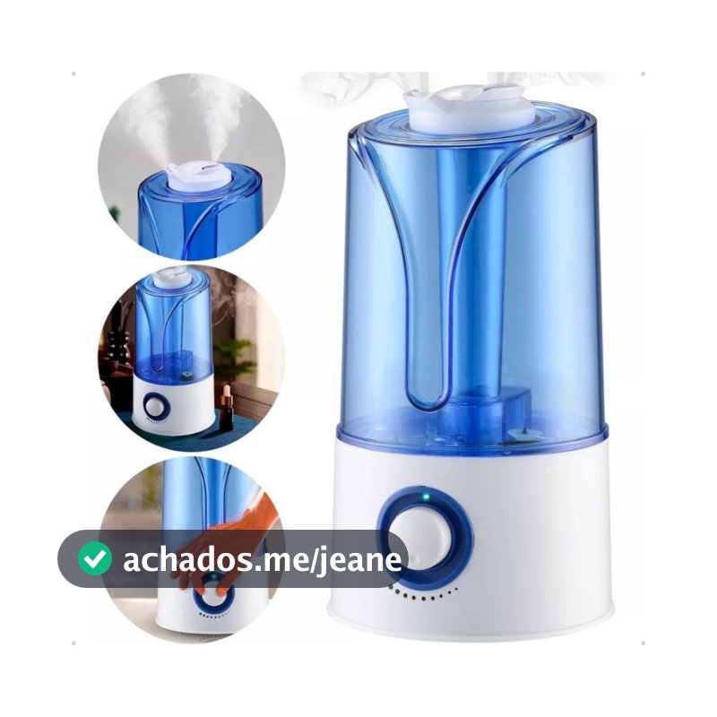 Umidificador De Ar 2L 3,5L 2.6L 2,7L Ultrassônico Saida Dupla Tratamento Respiratório Difusor Grande Bivolt Led
