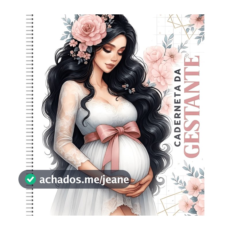 Caderneta da Gestante – Pré-Natal, Exames e Acompanhamento do Bebê | Modelo Atualizado- A Pronta Entrega
