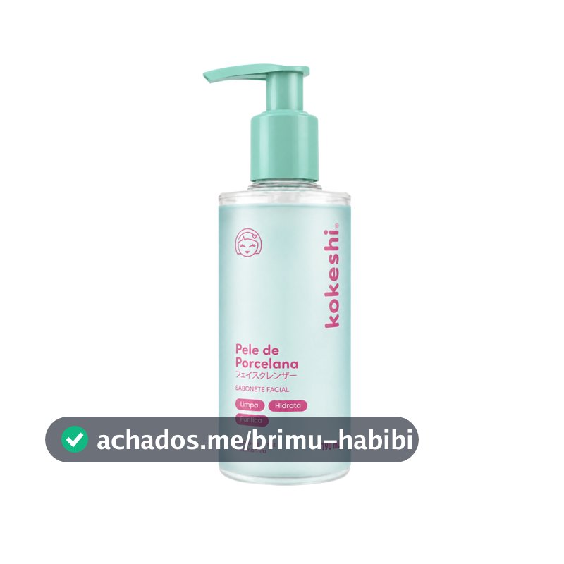 Sabonete Facial em Gel Pele de Porcelana 190ml Kokeshi