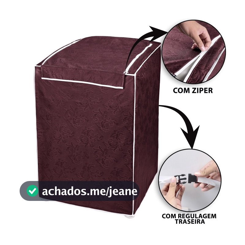 Capa Para Máquina De Lavar Roupas Electrolux Consul Brastemp 7 a 16 Kg